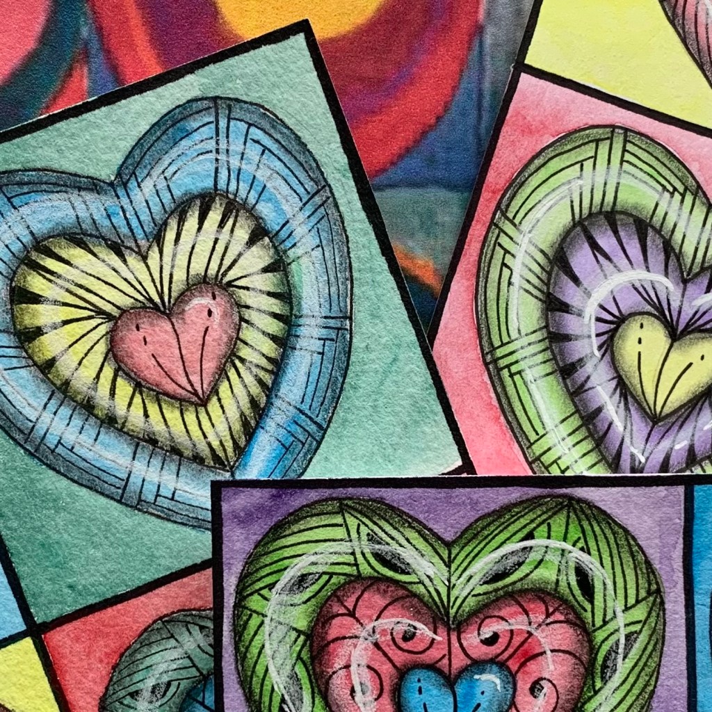 “Valentine’s Day Hearts with Kandinsky”  