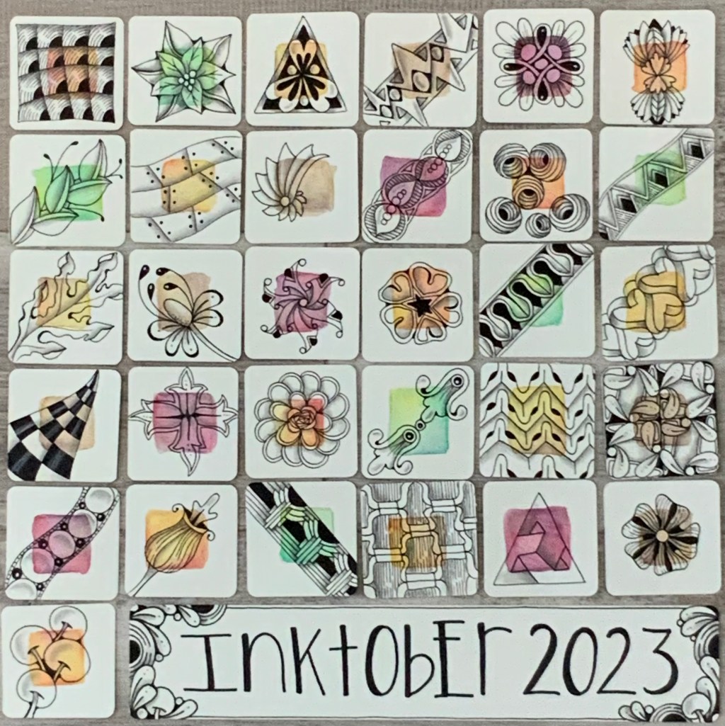 Inktober Tangles 2023